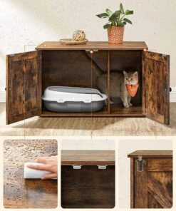 Kattenbak Kast, Kattentoilet, Vintage -Kattenbenodigdheden 1003x1200