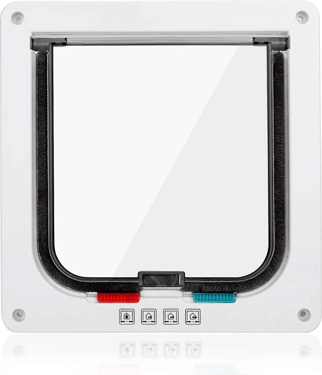 DOWO® - Kattenklep - Kattenluik - Kattenluikje - 4-weg Magneetsluiting Huisdierklep, Eenvoudige Installatie Kattendeur Huisdierendeur Aan De Muur, Houten Deur, Upvc Binnendeur, Baksteenwanden, Houten Deuren (M - Buitenmaat 19 X20 Cm) 8 DOWO® - Kattenklep - Kattenluik - Kattenluikje - 4-weg Magneetsluiting Huisdierklep, Eenvoudige Installatie Kattendeur Huisdierendeur Aan De Muur, Houten Deur, Upvc Binnendeur, Baksteenwanden, Houten Deuren (M - Buitenmaat 19 X20 Cm) - Afbeelding 6