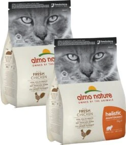 Almo Nature Cat Holistic Adult 2 Kg - Kattenvoer - 2 X Kip&Rijst Holistic