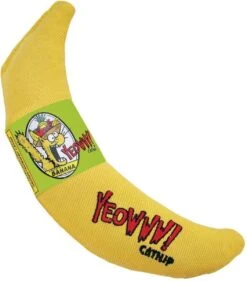 Yeowww! Chicata Banana - Speeltje Voor Katten Met Kattenkruid - De Meest Krachtige Catnip Ter Wereld – Onweerstaanbaar – Katoen – 17.7 Cm - Geel -Kattenbenodigdheden 1056x1200 1