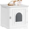 MEUBELEXPERT - Kattenhuis Kattenmand Wit Gesloten Kattentoilet Met Ingang En Handdoekhouder Kattenbak Kast Voor Katten Honden Huisdier 48,5 X 51 X 51,5 Cm Hout 2 MEUBELEXPERT - Kattenhuis Kattenmand Wit Gesloten Kattentoilet Met Ingang En Handdoekhouder Kattenbak Kast Voor Katten Honden Huisdier 48,5 X 51 X 51,5 Cm Hout -Kattenbenodigdheden 1060x1200 1