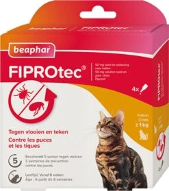 Beaphar Fiprotec Kat - Vlooienbestrijding - >1 Kg - 4 Pipetten 14 Beaphar Fiprotec Kat - Vlooienbestrijding - >1 Kg - 4 Pipetten -Kattenbenodigdheden 1062x1200