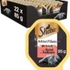 Sheba Mini Filets In Saus Katten Natvoer - Rund & Kalkoen - 22 X 85 Gr