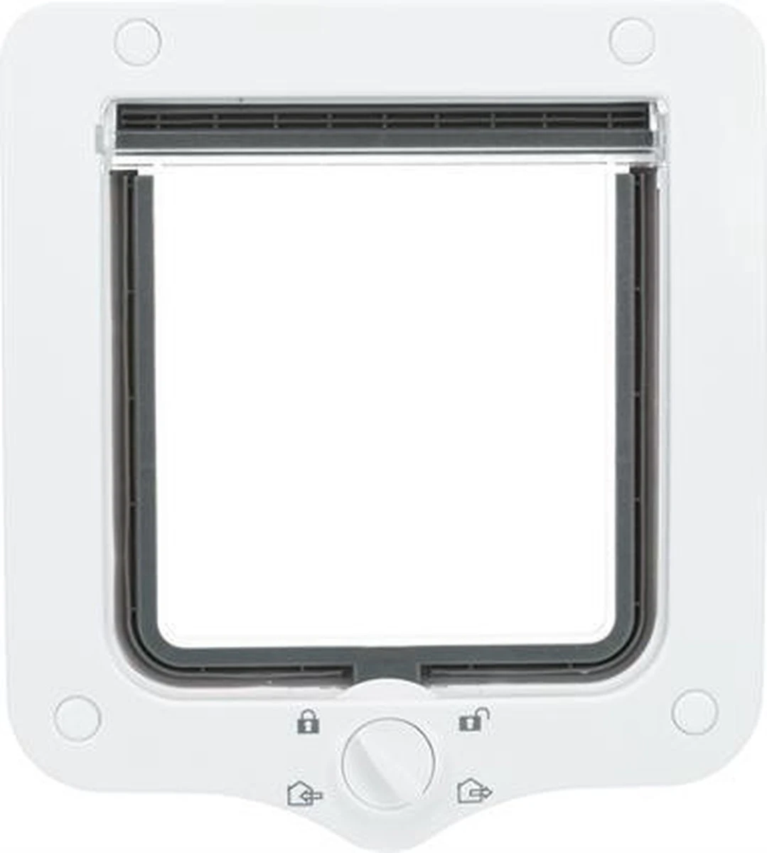 Trixie 4-Weg Kattenluik Inclusief Tunnelstuk Zwart - 20X22 CM 7 Trixie 4-Weg Kattenluik Inclusief Tunnelstuk Zwart - 20X22 CM - Afbeelding 5