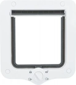 Trixie 4-weg Kattenluik Met Tunnel - Wit - 20 X 22 Cm -Kattenbenodigdheden 1083x1200 1