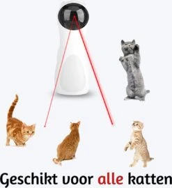 Merkloos Automatisch Kattenspeeltje Laser Intelligent Interactief Voor Katten – Laser Kat – 3 Verschillende Standen – Incl. Oplaadkabel – Geruisloze Motor -Kattenbenodigdheden 1098x1200 4