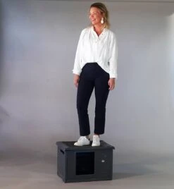 RHRQuality Kattenhuis Voor Binnen En Buiten Kattenhok Villa De Luxe Grijs -Kattenbenodigdheden 1104x1200 4