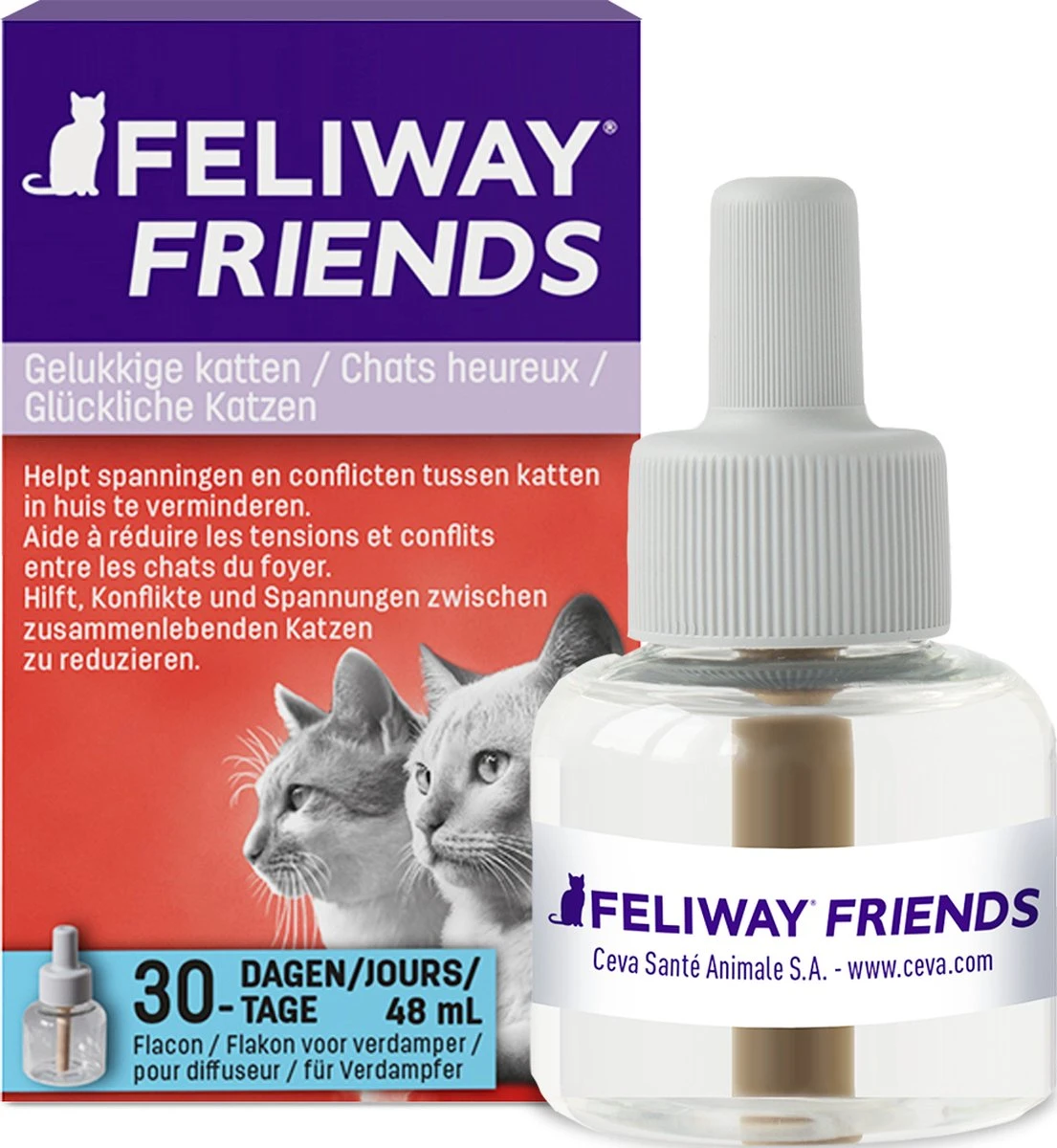 Feliway Friends - Navulling - 1 X 48 Ml - Anti-conflict Voor Katten 12 Feliway Friends - Navulling - 1 X 48 Ml - Anti-conflict Voor Katten - Afbeelding 10