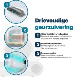 BOME Automatische Kattenbak - Zelfreinigende Kattenbak - Met App En Touchscreen - 65L 16 BOME Automatische Kattenbak - Zelfreinigende Kattenbak - Met App En Touchscreen - 65L -Kattenbenodigdheden 1128x1200 1