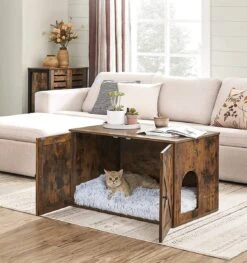 Kattenbak Kast, Kattentoilet, Vintage -Kattenbenodigdheden 1128x1200