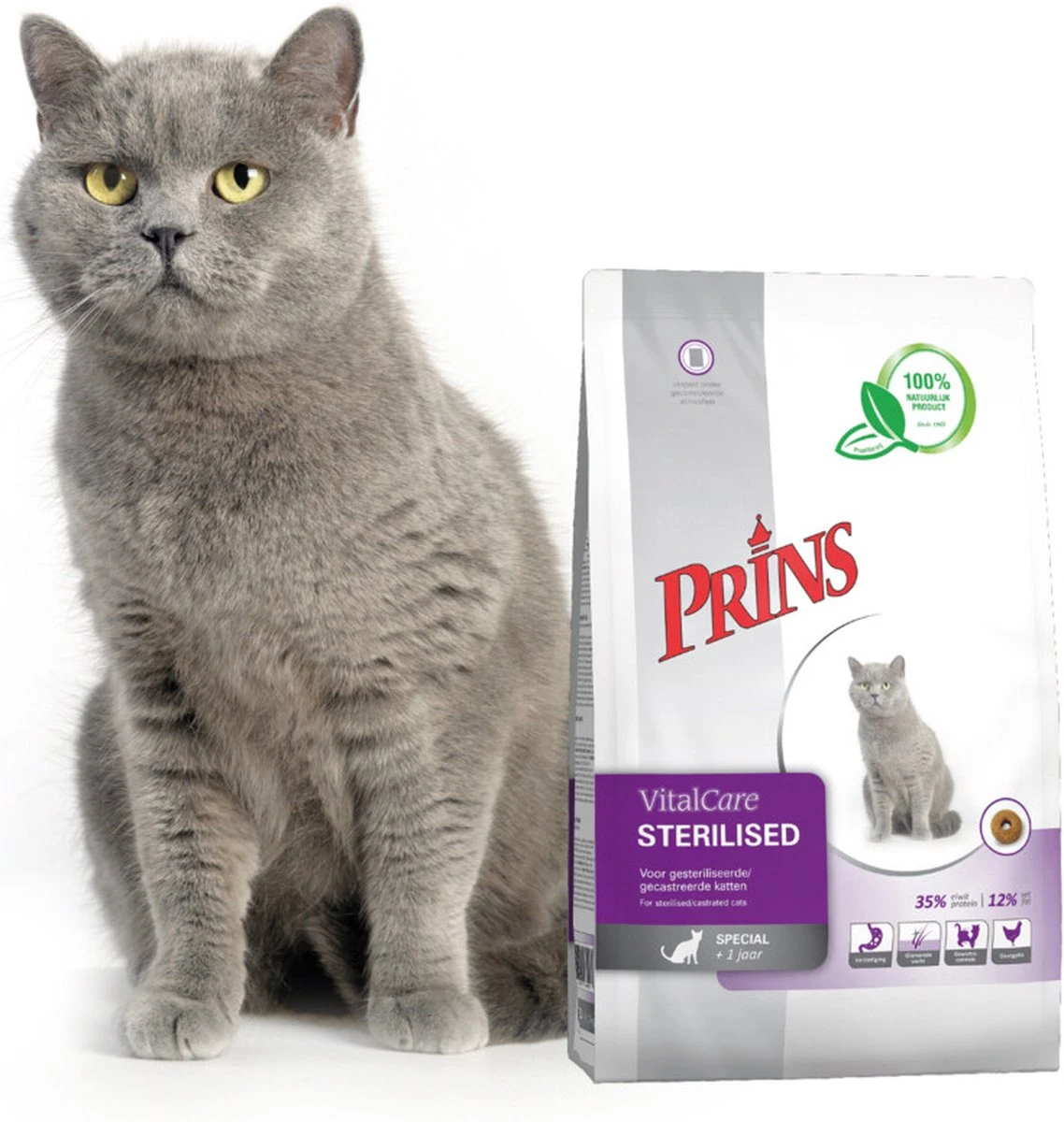 Prins VitalCare Sterilised 4 Kg - Kat 7 Prins VitalCare Sterilised 4 Kg - Kat - Afbeelding 5