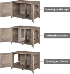 Kattenhuis Met Dubbele Deurtjes - Kattenkast Met Ruimte Voor Kattenbak - Kist Met Grote Opbergruimte - Bruikbaar Als Bank &bijzettafel - Voor In Slaapkamer & Gang - Greige 19 Kattenhuis Met Dubbele Deurtjes - Kattenkast Met Ruimte Voor Kattenbak - Kist Met Grote Opbergruimte - Bruikbaar Als Bank &bijzettafel - Voor In Slaapkamer & Gang - Greige -Kattenbenodigdheden 1142x1200 2