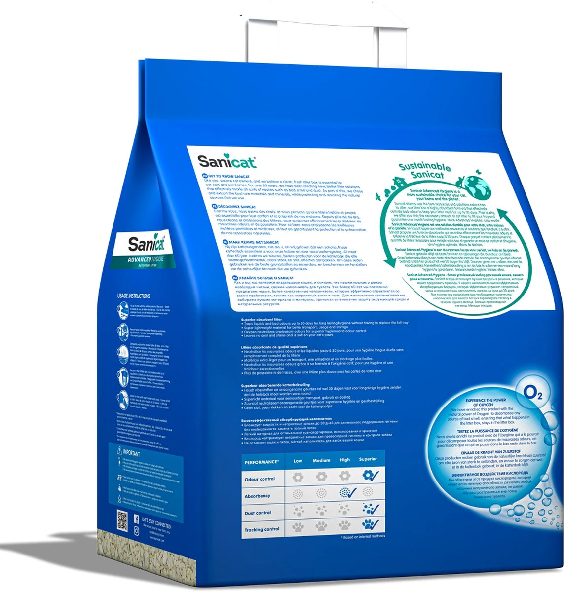 Sanicat Kattenbakvulling Advanced Hygiene 10 Liter 4 Sanicat Kattenbakvulling Advanced Hygiene 10 Liter - Afbeelding 2