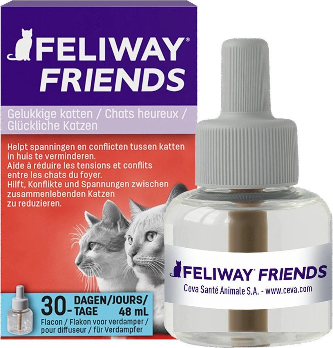 Feliway Friends - Navulling - 1 X 48 Ml - Anti-conflict Voor Katten 9 Feliway Friends - Navulling - 1 X 48 Ml - Anti-conflict Voor Katten - Afbeelding 7