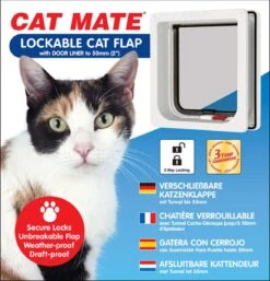 Cat Mate Kattenluik 234 Met Tweewegsluiting - Wit - 19,2 X 20cm -Kattenbenodigdheden 1154x1200 7