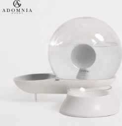 AdomniaGoods - Automatische Katten Voerbak - Antislip Honden Voerbak - Unique Transparant/grijs Design - Altijd Hygiënisch Schoon Water! -Kattenbenodigdheden 1159x1200 2