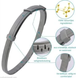 Natuurlijke Vlooienband - Katten - Zwart - Zonder Pesticiden Of Gif - Vlooien En Teken - Kattenbandje - Eco Friendly -Kattenbenodigdheden 1167x1200 2