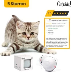 Catchit!® Interactieve Zelfrollende Bal Katten - Kattenspeeltjes - Inclusief USB Kabel En Staartjes - Kattenspeelgoed - Smart - Grijs -Kattenbenodigdheden 1171x1200 9