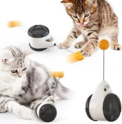 Balance Cat Toy - Katten Speelgoed - Intelligent - Draaiend Balletje Op Wielen - Balletje - Interactief Katten Speeltje - Kitten Bal -Kattenbenodigdheden 1179x1200 18
