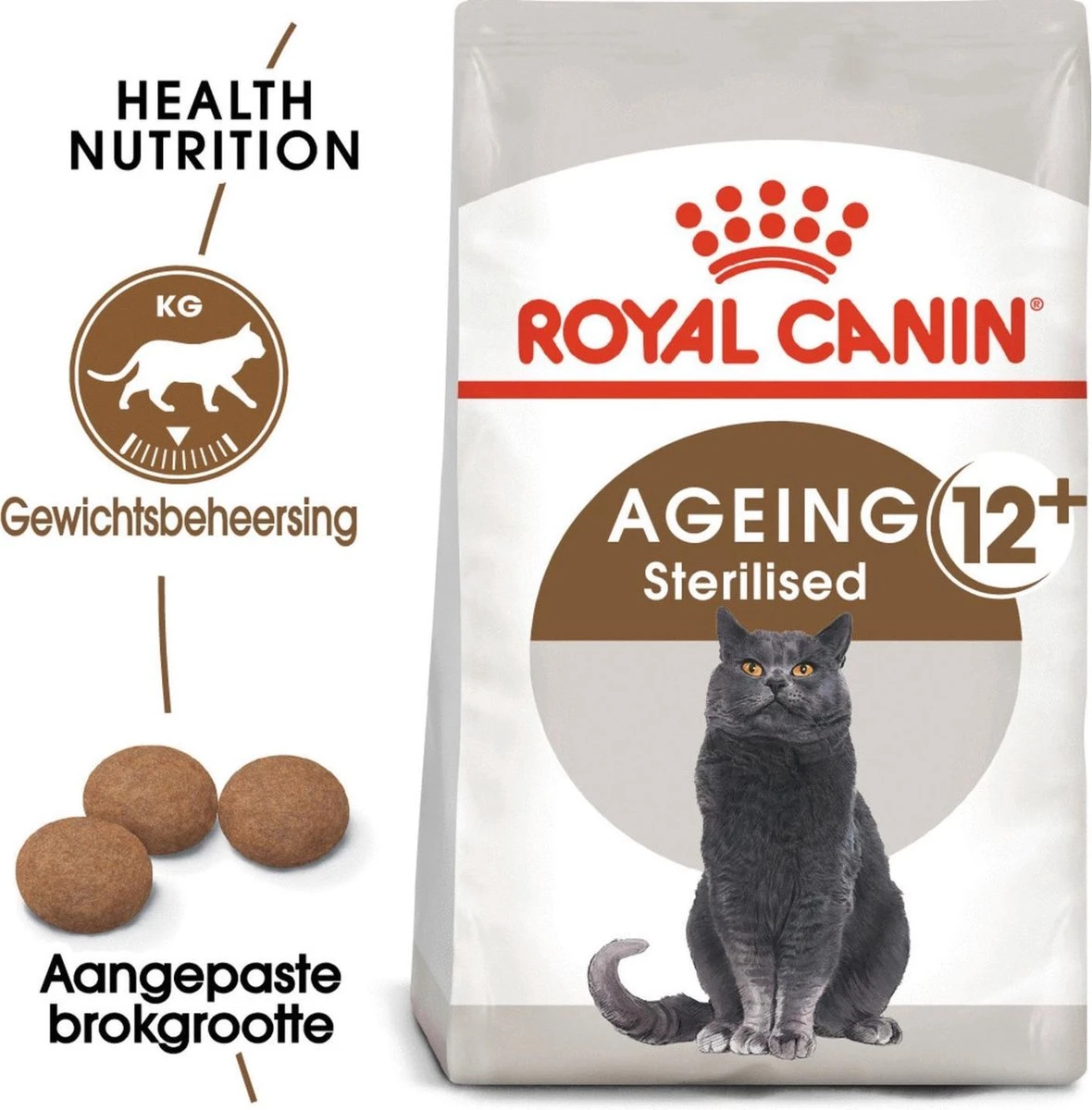 Royal Canin Ageing Sterilised 12+ - Kattenvoer - 2 Kg 4 Royal Canin Ageing Sterilised 12+ - Kattenvoer - 2 Kg - Afbeelding 2