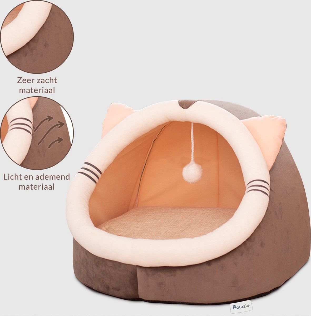 Kattenmand - Kattenhuis - Kattenbed - Kattenhangmat - Poezenmand - Kattenkussen - 40 Cm 5 Kattenmand - Kattenhuis - Kattenbed - Kattenhangmat - Poezenmand - Kattenkussen - 40 Cm - Afbeelding 3