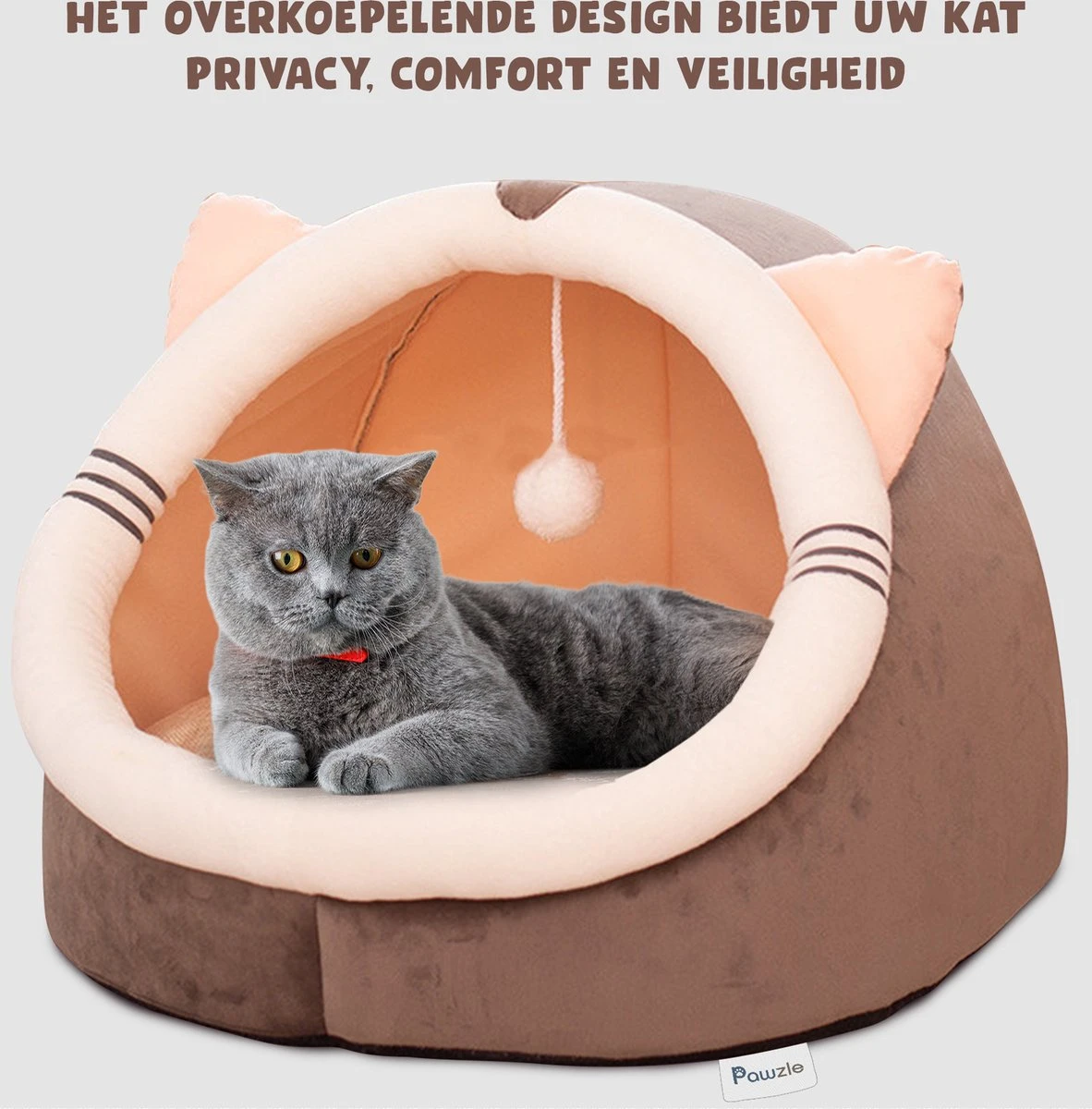Kattenmand - Kattenhuis - Kattenbed - Kattenhangmat - Poezenmand - Kattenkussen - 40 Cm 9 Kattenmand - Kattenhuis - Kattenbed - Kattenhangmat - Poezenmand - Kattenkussen - 40 Cm - Afbeelding 7