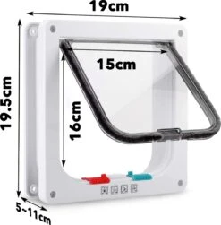 DOWO® - Kattenklep - Kattenluik - Kattenluikje - 4-weg Magneetsluiting Huisdierklep, Eenvoudige Installatie Kattendeur Huisdierendeur Aan De Muur, Houten Deur, Upvc Binnendeur, Baksteenwanden, Houten Deuren (M - Buitenmaat 19 X20 Cm) 15 DOWO® - Kattenklep - Kattenluik - Kattenluikje - 4-weg Magneetsluiting Huisdierklep, Eenvoudige Installatie Kattendeur Huisdierendeur Aan De Muur, Houten Deur, Upvc Binnendeur, Baksteenwanden, Houten Deuren (M - Buitenmaat 19 X20 Cm) -Kattenbenodigdheden 1183x1200 6