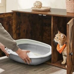 Kattenbak Kast, Kattentoilet, Vintage -Kattenbenodigdheden 1185x1200 2