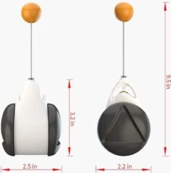 Balance Cat Toy - Katten Speelgoed - Intelligent - Draaiend Balletje Op Wielen - Balletje - Interactief Katten Speeltje - Kitten Bal -Kattenbenodigdheden 1186x1200 13