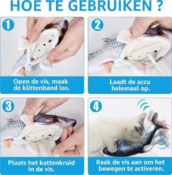 TwinQ Dansende Vis - Bewegende Vis Met Kattenkruid - Kattenspeeltjes - USB Oplaadbaar - Speelgoed Voor Katten - Incl. Kattenlampje 11 TwinQ Dansende Vis - Bewegende Vis Met Kattenkruid - Kattenspeeltjes - USB Oplaadbaar - Speelgoed Voor Katten - Incl. Kattenlampje -Kattenbenodigdheden 1186x1200 15