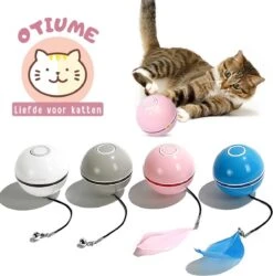 Otiume Elektrische Speelbal - Slimme Interactieve Zelfrollende Bal - Speelgoed Voor Katten - Kattenspeelgoed - Blauw -Kattenbenodigdheden 1187x1200 3
