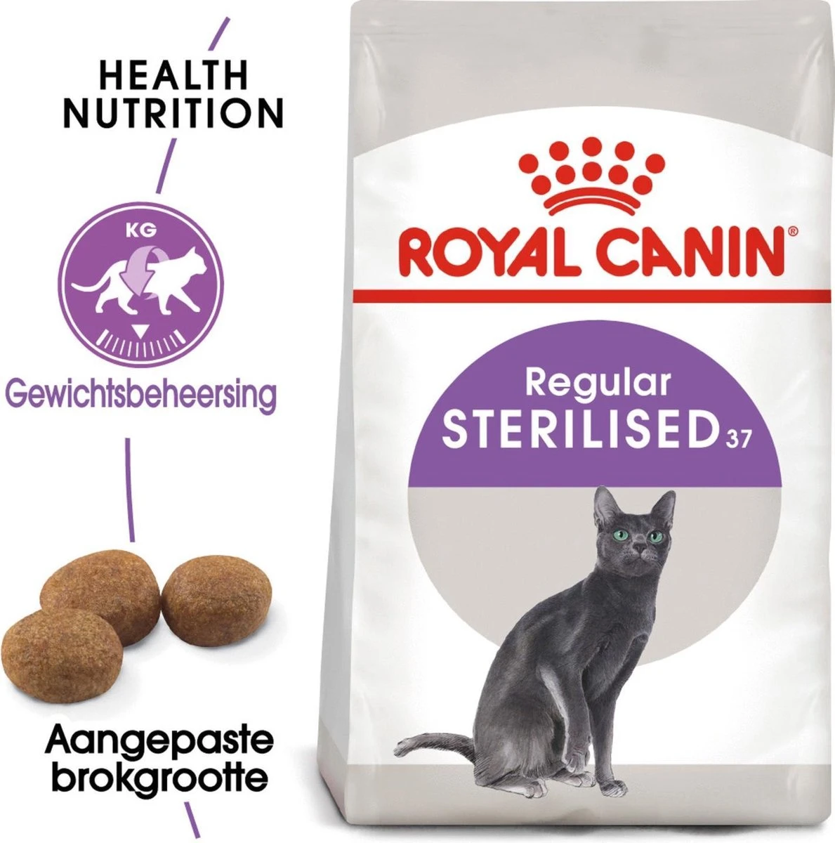 Royal Canin Sterilised 37 - Kattenvoer - 4 Kg 4 Royal Canin Sterilised 37 - Kattenvoer - 4 Kg - Afbeelding 2