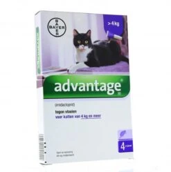 Advantage 80 Vlooiendruppelsl Kat Vanaf 4 Kg - 4 Pipetten -Kattenbenodigdheden 1190x1200