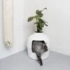 XXL Kattenbak – Verborgen Kattentoilet – Flower XXL Wit Voor Grote Katten Van RHRQuality -Kattenbenodigdheden 1190x1200 5