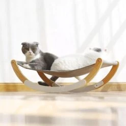 LuxeBass 2-In-1 Katten Hangmat | Hangmat Kat Met Optioneel Wiegfunctie | Wiegen Of Stabiel -Kattenbenodigdheden 1196x1200 7