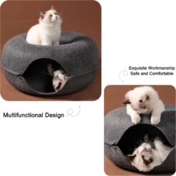Merkloos A.K.A. Kattentunnel En Kattenmand In-1 – Kattenspeelgoed Speeltunnel Kattenhuis – Kattenhol Rond Kattenspeeltjes - Cat Cave Donut - Antraciet Vilt 11 Merkloos A.K.A. Kattentunnel En Kattenmand In-1 – Kattenspeelgoed Speeltunnel Kattenhuis – Kattenhol Rond Kattenspeeltjes - Cat Cave Donut - Antraciet Vilt -Kattenbenodigdheden 1198x1200 14