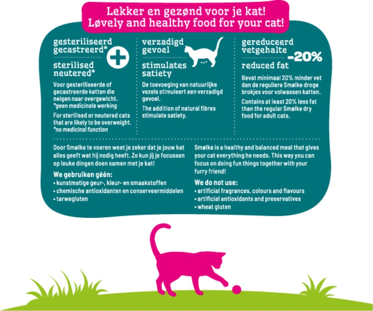 Smolke Sterilised Weight Control Light - 2 Kg 7 Smolke Sterilised Weight Control Light - 2 Kg - Afbeelding 5