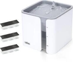Nobleza USB Drinkfontein Voor Hond/Kat - 2L - Incl. 2 Filters - Wit