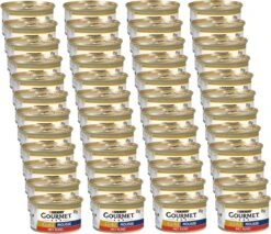Merkloos Gourmet Gold Mousse 85 G - Kattenvoer - 48 X Rund -Kattenbenodigdheden 1200x1037 1