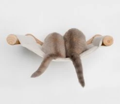 RHRQuality Wandmeubel Wandmontage Klimmuur Kat 53 X 43cm Luxe Hangmat XXL Creme Klim Wand Muur Krabpaal Katten Muurbevestiging -Kattenbenodigdheden 1200x1041 2