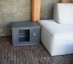 RHRQuality Kattenhuis Voor Binnen En Buiten Kattenhok Villa De Luxe Grijs -Kattenbenodigdheden 1200x1046 1