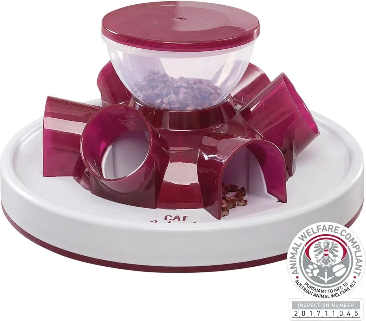 TRIXIE Kattenspeelgoed Tunnel Feeder Strategiespel - Blauw 7 TRIXIE Kattenspeelgoed Tunnel Feeder Strategiespel - Blauw - Afbeelding 5