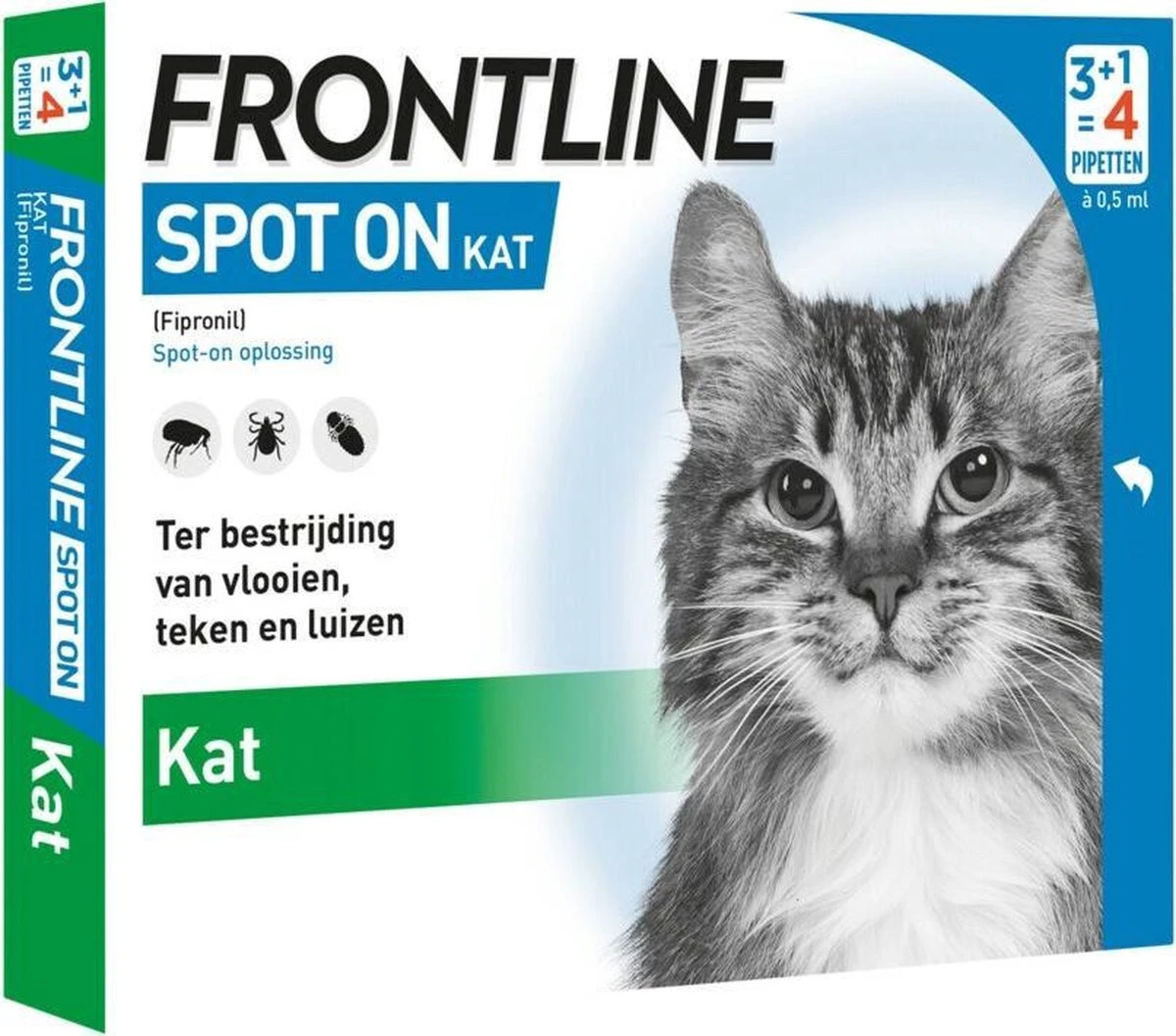 Frontline Spot On - Kat -Tegen Vlooien En Teken - 4 Pipetten 4 Frontline Spot On - Kat -Tegen Vlooien En Teken - 4 Pipetten - Afbeelding 2