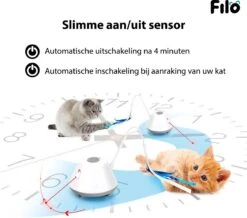 Filo Elektrisch Rijdend Kattenspeelgoed Met Laser - Rijdend Kattenspeeltje - Automatisch Interactief Speelgoed Katten - Kattencadeaus - Elektronisch Speelgoed Kittens - Kat - Kitten - Laserspeelgoed - Kado 14 Filo Elektrisch Rijdend Kattenspeelgoed Met Laser - Rijdend Kattenspeeltje - Automatisch Interactief Speelgoed Katten - Kattencadeaus - Elektronisch Speelgoed Kittens - Kat - Kitten - Laserspeelgoed - Kado -Kattenbenodigdheden 1200x1061 5