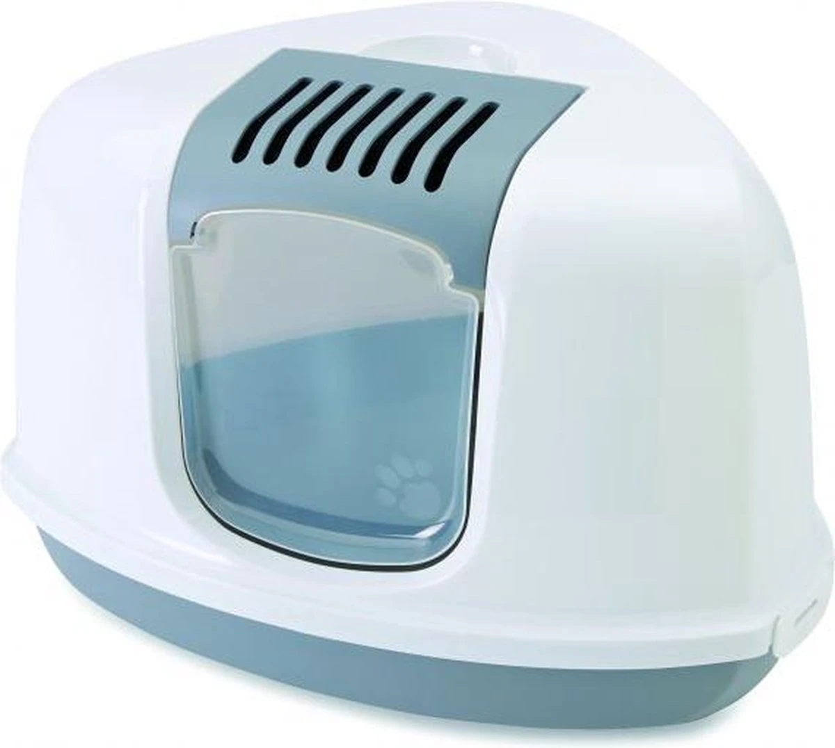 Savic Hoek Kattenbak Nestor Grijs / Wit - 58.5X45.5X40 CM 7 Savic Hoek Kattenbak Nestor Grijs / Wit - 58.5X45.5X40 CM - Afbeelding 5
