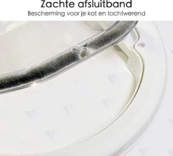 Kattenluik Voor Deur - Rond - Met Lock Functie 19x 19cm - Wit - Deurluik Voor Kat - Huisdierluik -Kattenbenodigdheden 1200x1085 1
