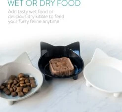 Navaris Voerbakjes Voor Katten - Set Van 3 Voer- En Waterbakken - Met Kattenkopjes Vorm - Antislip - Etensbakjes In Grijs, Wit En Zwart 15 Navaris Voerbakjes Voor Katten - Set Van 3 Voer- En Waterbakken - Met Kattenkopjes Vorm - Antislip - Etensbakjes In Grijs, Wit En Zwart -Kattenbenodigdheden 1200x1103 1