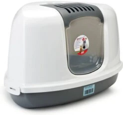 Savic Hoek Kattenbak Nestor Grijs / Wit - 58.5X45.5X40 CM 10 Savic Hoek Kattenbak Nestor Grijs / Wit - 58.5X45.5X40 CM -Kattenbenodigdheden 1200x1116 7