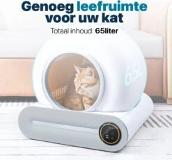 BOME Automatische Kattenbak - Zelfreinigende Kattenbak - Met App En Touchscreen - 65L 17 BOME Automatische Kattenbak - Zelfreinigende Kattenbak - Met App En Touchscreen - 65L -Kattenbenodigdheden 1200x1117 5