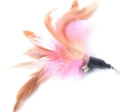 FUZLY - Kattenspeelgoed - Hengel Met Veer - Hengel Met 5 Opzetstukjes - Kattenspeeltjes - Bewegend Kattenspeelgoed- Kattenspeeltjes Intelligentie - Kattenhengel - Kattenspeeltje Interactief -Kattenbenodigdheden 1200x1119